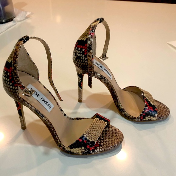 Steve Madden Snake Print Heel - Picture 1 of 2